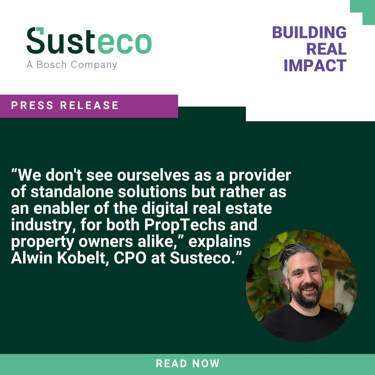 press release Susteco RealHub